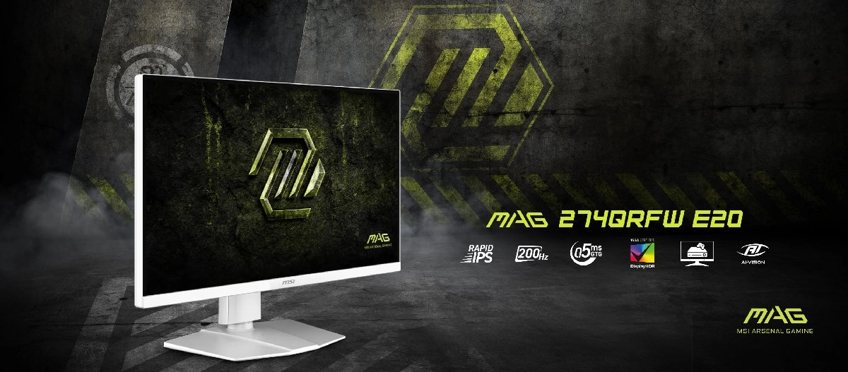 MSI annonce les MAG 274QRFW E20 et MAG 255F X24 : QHD 200 Hz et Fast IPS