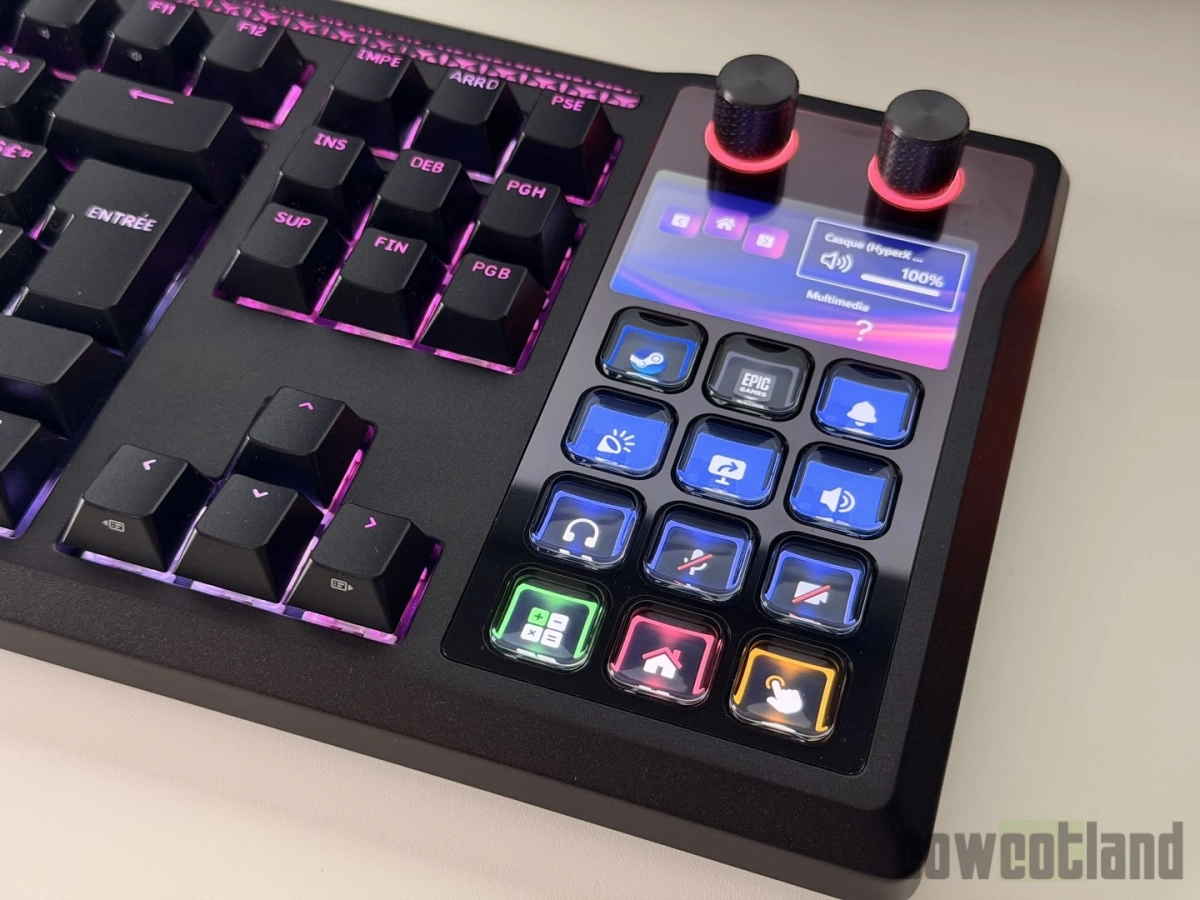 Test du clavier CORSAIR Galleon 100 SD - Un Stream Deck dans un clavier !