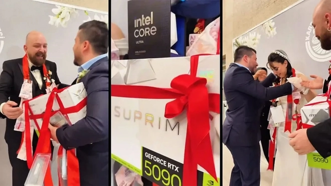 Un mariage turc arros� de hardware : RTX 5090, colliers de DDR5 et CPU Intel en guise de cadeaux
