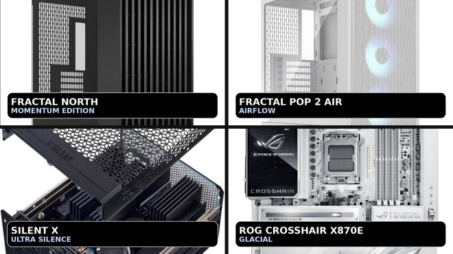 Les vid�os Hardware de la semaine 08-2027 : Fractal en mode full black, Pop 2 Air � fond l�air, X-Silent et une carte m�re GLACIAL