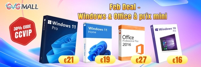Windows � partir de 11 euros avec l'activation et le support garanti par GVGMALL ? Le vendredi, c�est permis, mais pas de conduire...