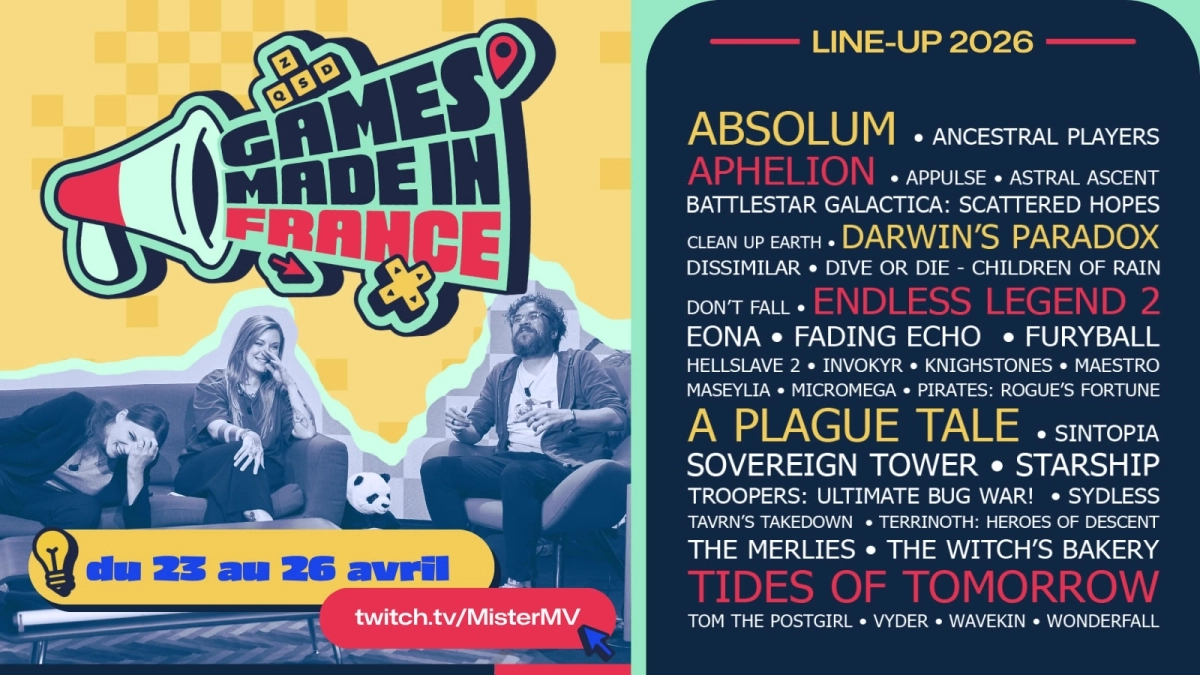 Games Made in France, c'est dans un petit mois !