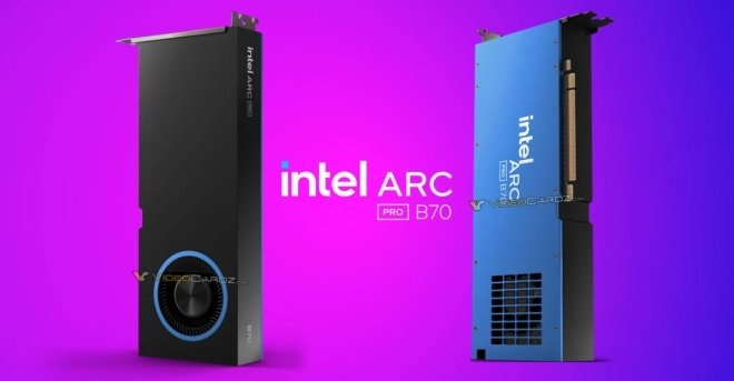 La future carte Arc Pro B70 d'Intel se montre d�j�