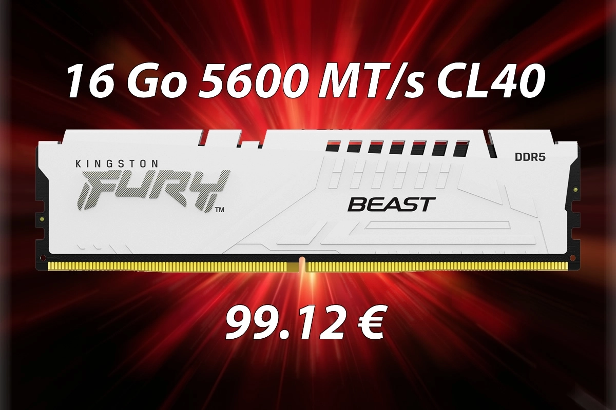 16 Go de DDR5 � 5600 MT/s pour 99 euros, enfin un prix raisonnable !!!