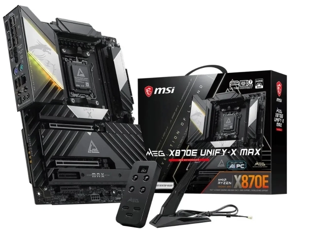 MSI MEG X870E UNIFY-X MAX : de la DDR5 � plus de 10600 MT/s pour les amateurs d�overclocking