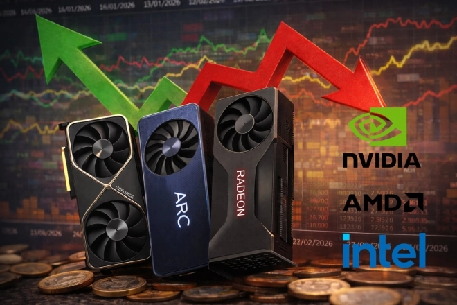 Quelle est l'�volution des prix des cartes graphiques AMD, Intel et Nvidia depuis le d�but de l'ann�e ? + 12 % en moyenne