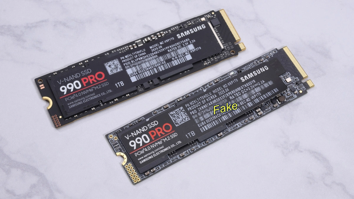Des copies de Samsung 990 Pro toujours plus 'convaincantes'