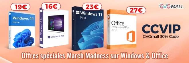 Windows � partir de 11 euros avec l'activation et le support garanti avec GVGMall, INCREDIBILE !!!