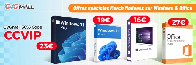 Windows � partir de 11 euros avec l'activation et le support garanti avec GVGMall, INCROYABLE !!!
