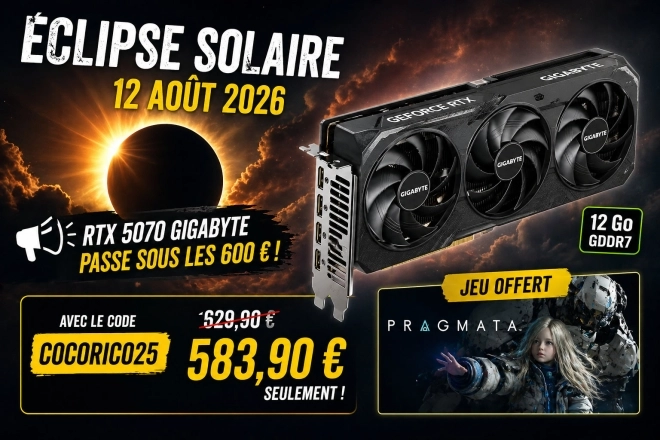 Le prix de cette GeForce RTX 5070 OC Gigabyte totalement eclips�