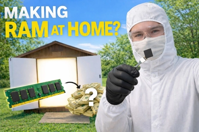 Ce YouTuber fabrique de la RAM dans son jardin