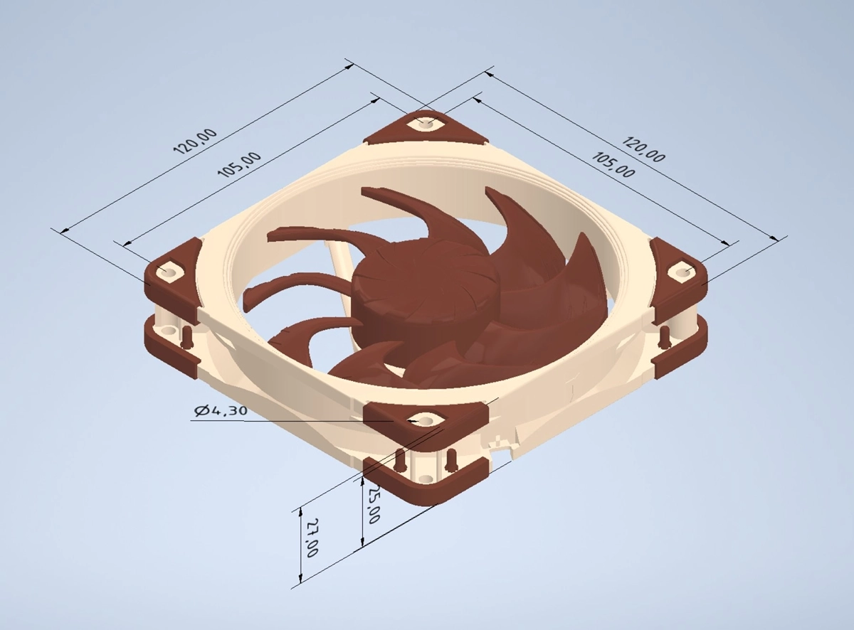 Noctua propose d�sormais des fichiers STP pour certains de ses produits