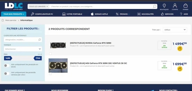 Des GeForce RTX 5090 enfin disponibles pour 1500 euros, c'est possible, mais...