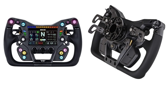 Thermaltake ajoute un volant GT et un p�dalier loadcell � son univers Sim Racing