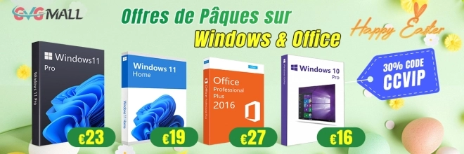 Pour P�ques, offrez-vous un Windows � jour pour seulement 13 euros !!!