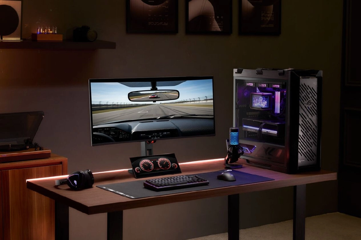 ROG lance un OLED 34 pouces � 280 Hz� et un mini �cran tactile pour surveiller son PC