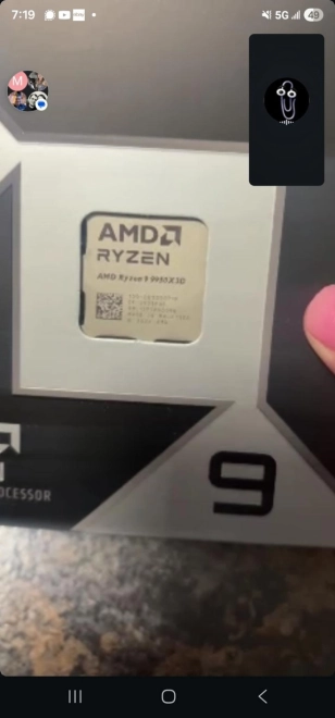 Pas de bol, il commande un Ryzen 9 9950X3D2 et re�oit un Ryzen 9 9950X3D
