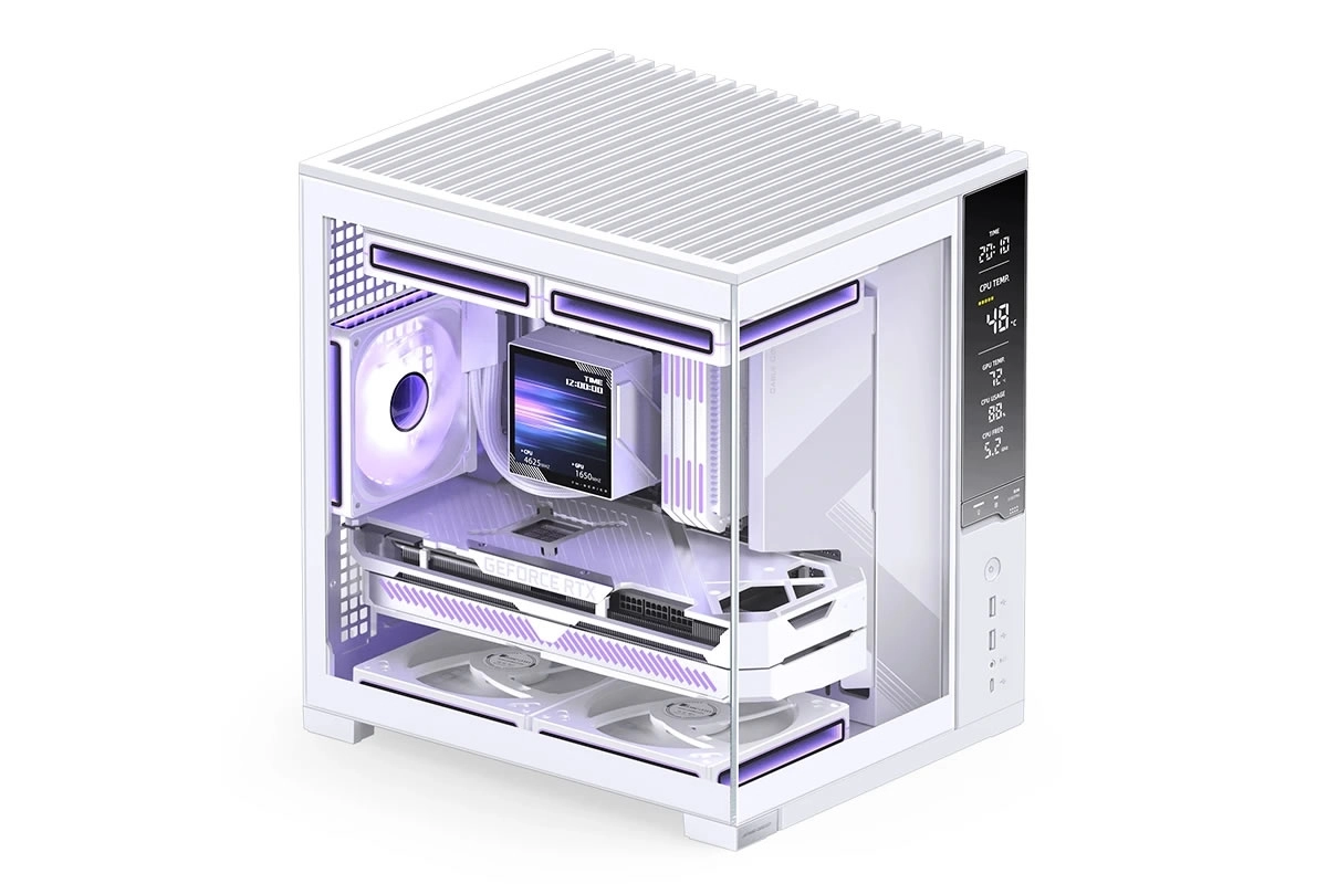 JONSBO D34, un cubi Micro-ATX avec un �cran de monitoring imposant