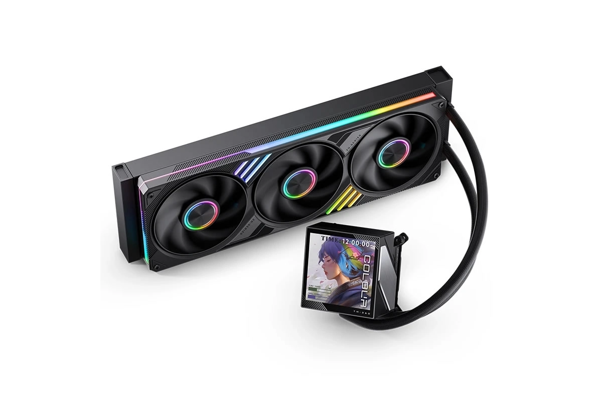 JONSBO TM-360, un AIO avec ventilateurs en mono cadre et un bel �cran