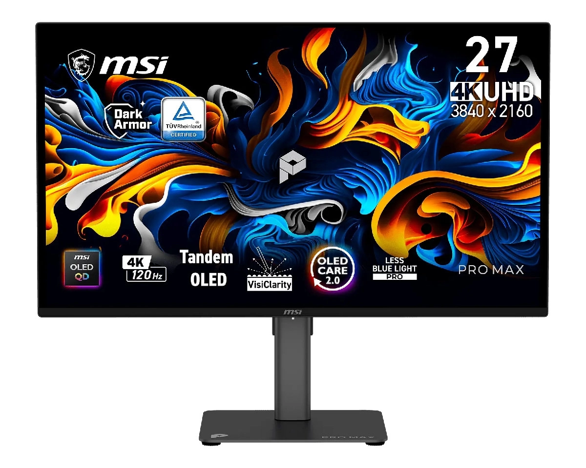 MSI glisse du QD-OLED 4K dans sa gamme bureautique avec le PRO MAX 271UPX12G