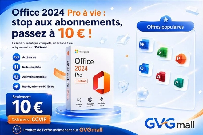 Fini les abonnements : Office 2024 Pro Lifetime � 10 � !