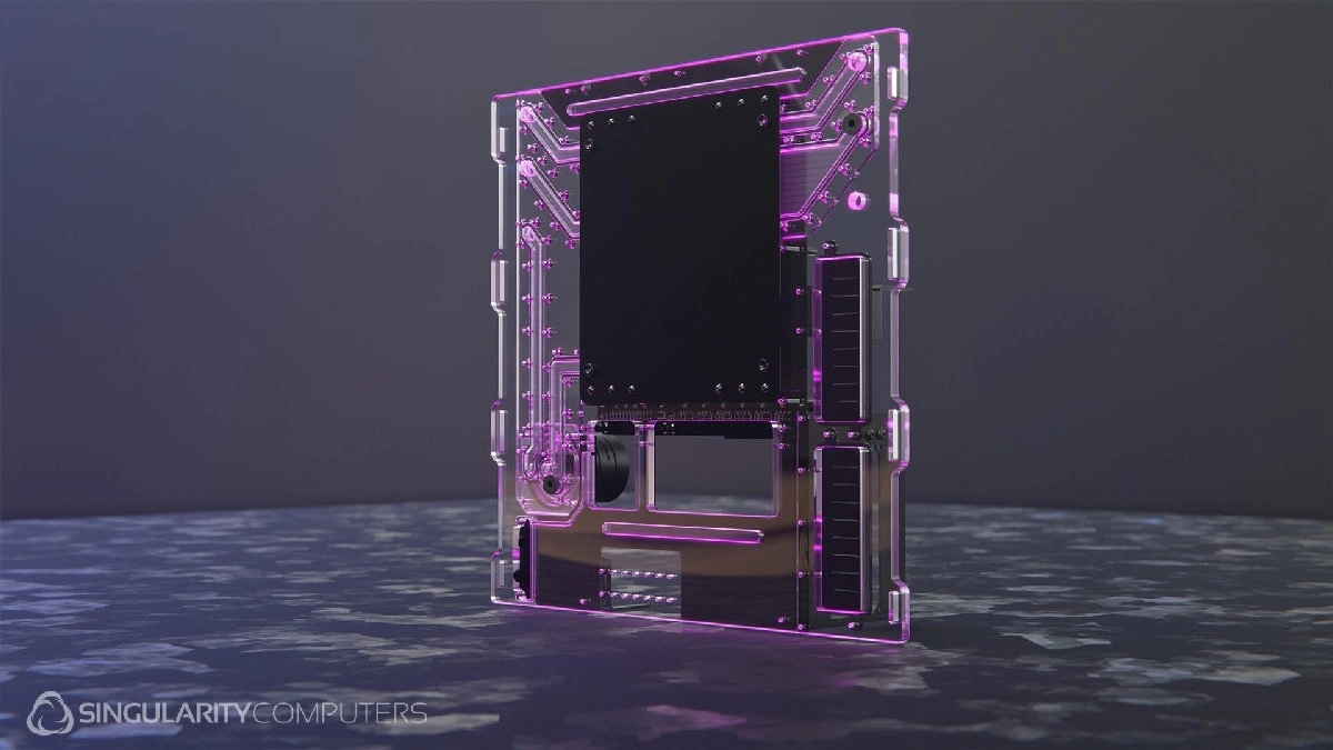 Singularity transforme votre PC en tableau mural sous watercooling� parce qu�un bureau, c�est devenu trop simple