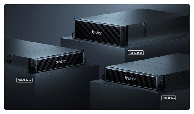 Synology lance les RS6426xs+, RS4826xs+ et RS3626xs : trois nouveaux RackStations pour les environnements professionnels