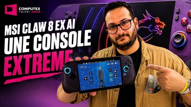 COMPUTEX 2026 : MSI CLAW 8 EX AI : une console SURPUISSANTE en B390 Extreme ?