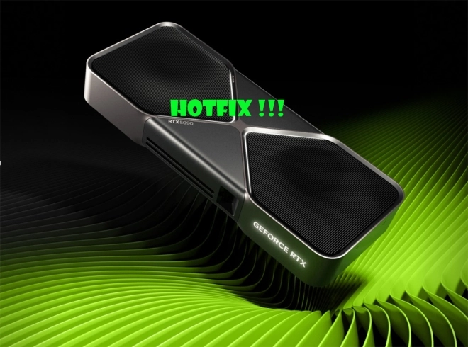 Un Hotfix chez NVIDIA !