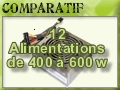 12 Alimentations de 400 � 600 watts