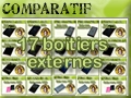 Comparatif de boitiers externes 17 mod�les