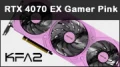Test KFA2 RTX 4070 EX Gamer Pink : la vie est plus belle en rose !