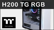 Test boitier THERMALTAKE H200 TG RGB : Beau, blanc, mais pas tr�s respirant