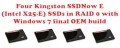 4 SSD Kingston SLC en Raid 0 sous Seven, a torche ????
