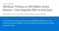 Windows 10 est présent sur 300 millions d’appareils