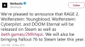 Bethesda twitte et annonce que ses jeux continueront  sortir sur la plateforme Steam