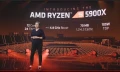 AMD RYZEN 9 5900X : 12 cores, 24 threads, 4.8 GHz, 70 Mo de cache, TPD de 105 watts et prix de 549 dollars