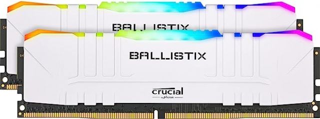 Ballistix Blanche - 2 x 8 Go (16 Go) - DDR4 3600 MHz - CL16