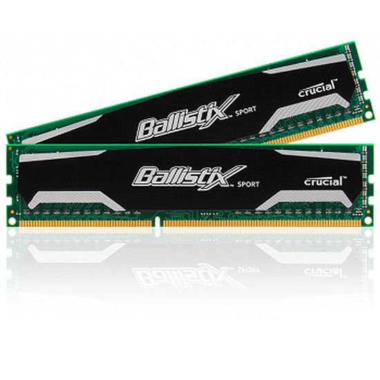 Crucial Ballistix Sport 2x8Go DDR3 PC12800 CAS9 (BLS2CP8G3D1609DS1S00CEU) Pas d'image