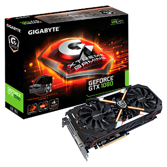 GeForce GTX 1080 Xtreme Gaming Premium Pack - 8Go (GV-N1080XTREME-8GD-PP) Pas d'image