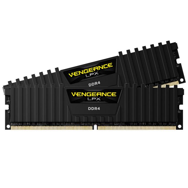 DDR4 Vengeance LPX, Noir, 16 Go (2 x 8 Go), 2666 MHz, CAS 16