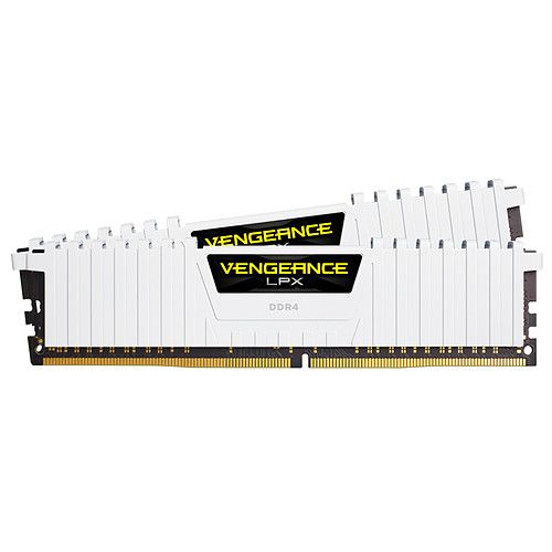 Vengeance LPX Blanc 2 x 16 Go DDR4 PC25600 (CMK32GX4M2B3200C16W)