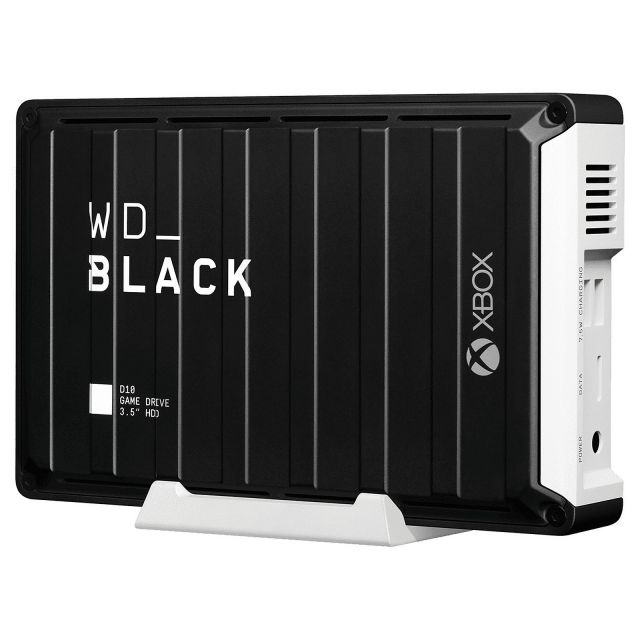 Black D10 Game Drive for Xbox One 12 To