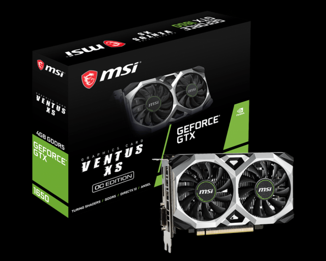 GeForce GTX 1650 VENTUS XS 4G