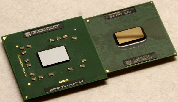 Intel Pentium M versus Turion 64