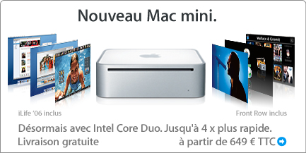 Nouveau MAC Mini et iPod hi-fi