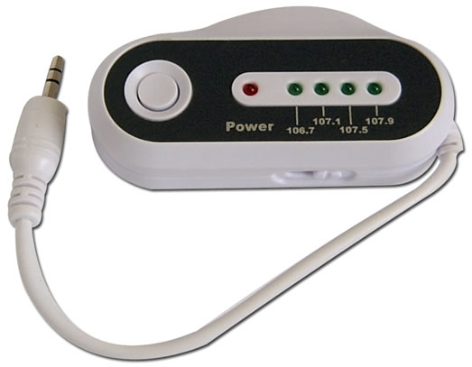 Transmetteur FM pour baladeur CD, Mp3, Ipod