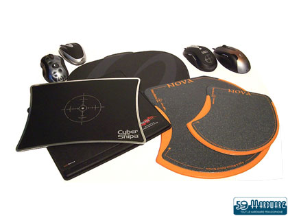 5 tapis + 3 souris chez 59 Hardware