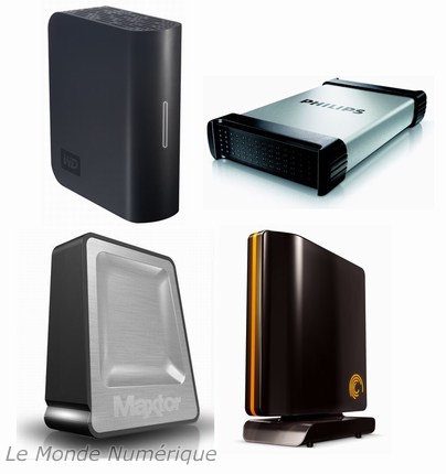 4 solutions de stockage Seagate FreeAgent Maxtor OneTouch 4 Plus Western Digital MyBook Philips SPE3091CC