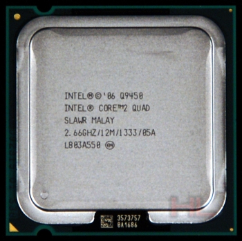 Test processeur Intel Q9450